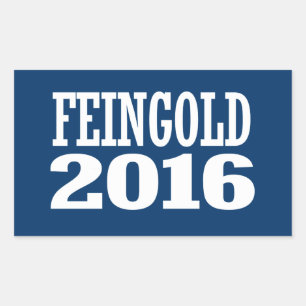 FEINGOLD 2016 RECHTECKIGER AUFKLEBER