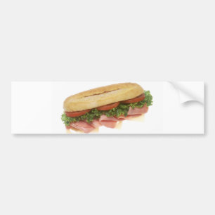 Feinkostgeschäft-Sandwich Autoaufkleber