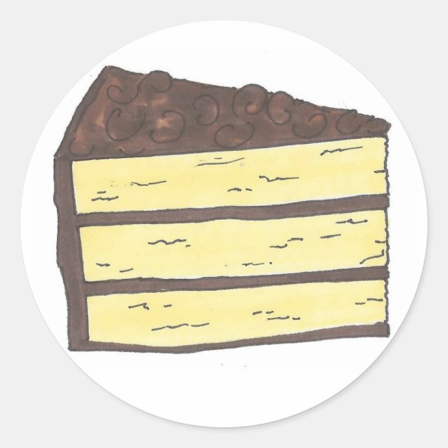 Feinschmecker aus Kuchenschokolade Runder Aufkleber (Vorderseite)