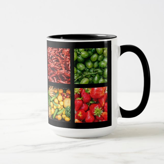 Feinschmecker benutzerdefinierte Monogramm-Tasse 3 Tasse (Rechts)