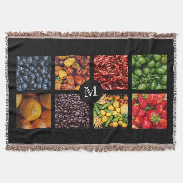 Feinschmecker Custom Monogram Wirf Decke 3 (Vorderseite)