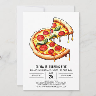 Feinschmecker Custom Pizza Birthday Einladung