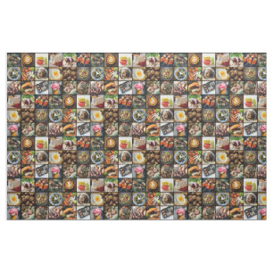 Feinschmecker-Foto-Collagengewebe Stoff