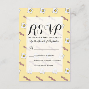 Feinschmecker Frühstücksbüffet Eier und Bacon RSVP Karte