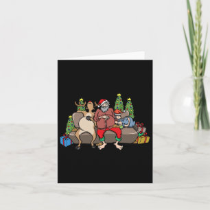 Feinschmecker gibt Essen Coma Funny Christmas Pun Karte