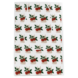 Feinschmecker Liebhaber — Schürze und Tomaten Mittlere Geschenktüte