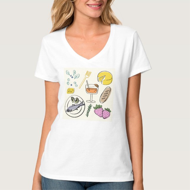 Feinschmecker Minimalistisch T-Shirt (Vorderseite)