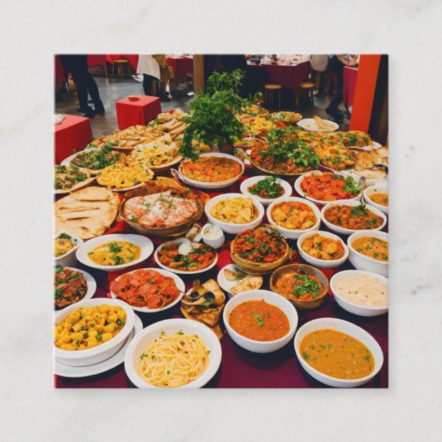 "Feinschmecker Paradise Contact Card" Telefonnummerkarte (Vorderseite)