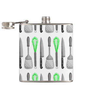 Feinschmecker-Werkzeuge Muster Spatula Knife Whisk Flachmann