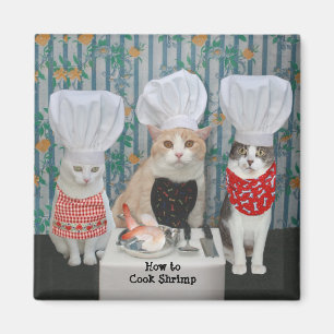 Feinschmeckerische Kochs-Katzen/Kätzchen Magnet