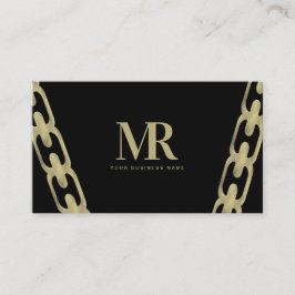 Feinschmuck Big Foil Chain Imitate Gold Visitenkarte