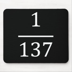 Feinstrukturkonstante, nur für Physiker Mousepad