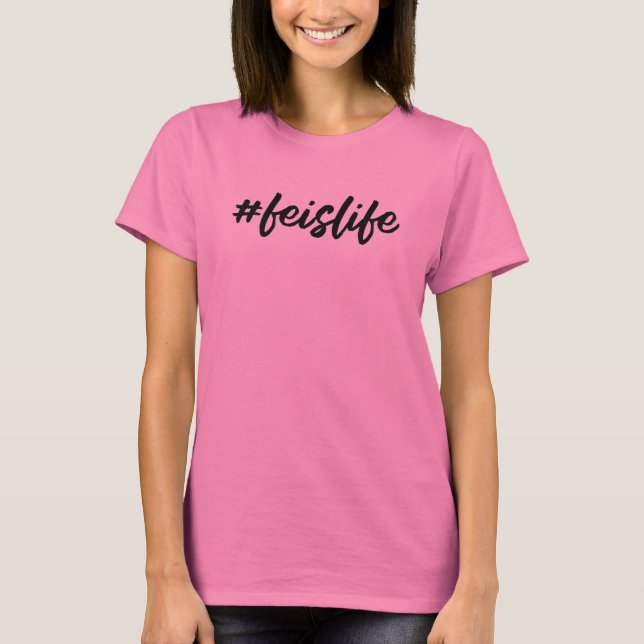 #feislife - Black Cursive - Irish Dance T-Shirt (Vorderseite)