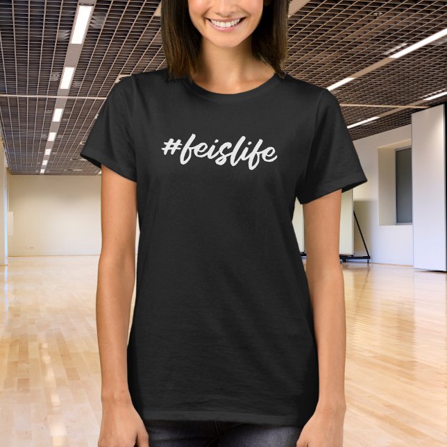 #feislife - White Cursive - Irish Dance T-Shirt (Von Creator hochgeladen)