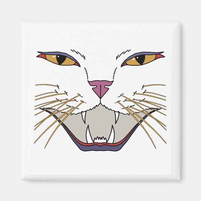 Feisty Cat Lover Magnet (Vorne)