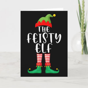 Feisty Elf Matching Family Group Christmas Party P Karte