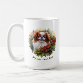 Feisty Little Red & White Japanisches Kinin Kaffeetasse