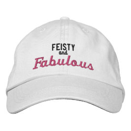 Feisty und Fabulous Bestickte Baseballkappe