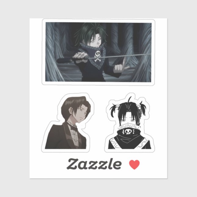 Feitan Portier Jäger x Jäger Anime Aufkleber Pack (Blatt)