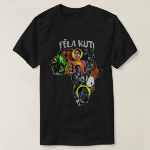 Fela Kuti Africa T-Shirt - Panafrikanisches Karten