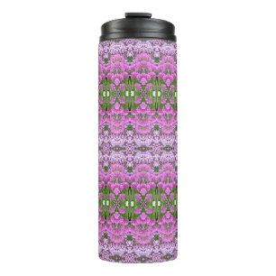 Feld-Blume Ikat 2 Thermosbecher