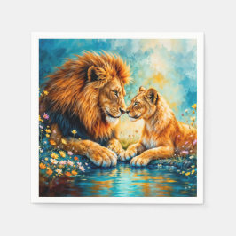 Feld-Blume Löwenzwiebeldekor Serviette