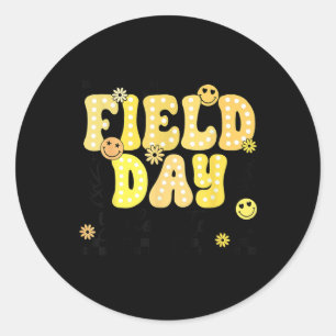 Feld Day Yellow Team Trip Game Competition Runder Aufkleber