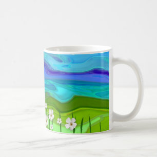 Feld der Blumen Tasse