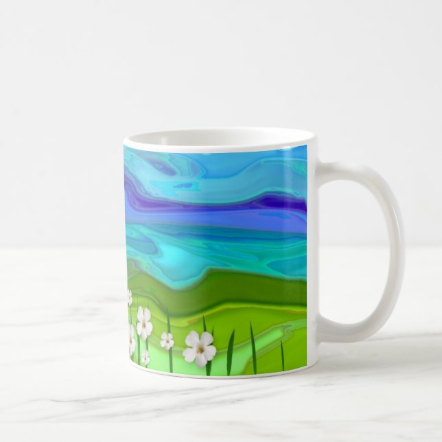 Feld der Blumen Tasse (Rechts)