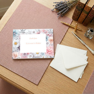 Feld der Blüten Elegante gedämpfte klassische Blum