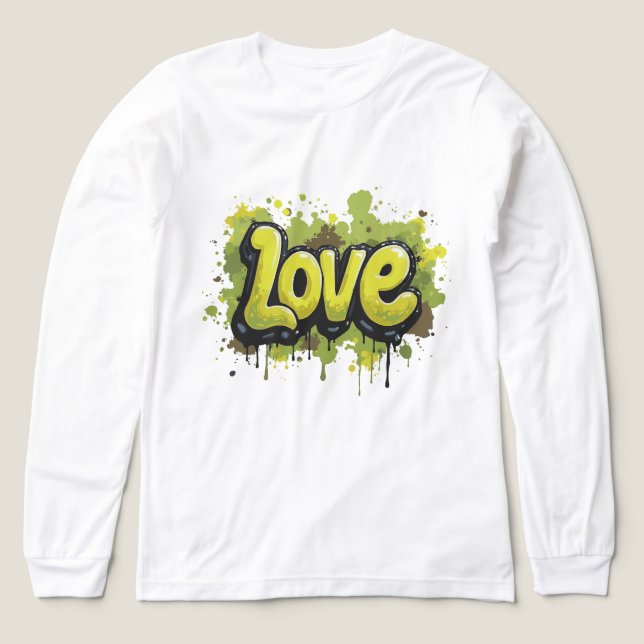 Feld der endlosen Liebe Tri-Blend Shirt (Design Vorderseite)