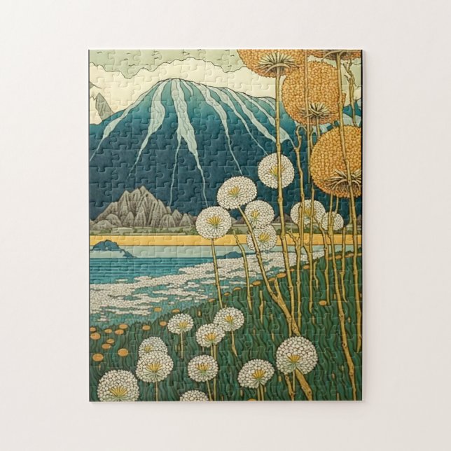 Feld der Lüster Japanische Kunst Puzzle (Vertikal)