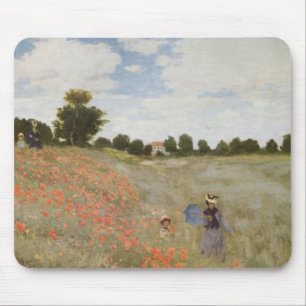 Feld der Mohnblumen Claude Monet Mousepad