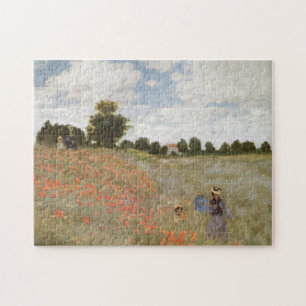 Feld der Mohnblumen Claude Monet Puzzle