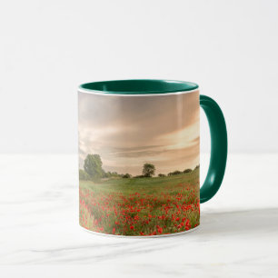 Feld der Mohnblumen Tasse