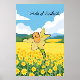 Feld der Narzissen Poster
