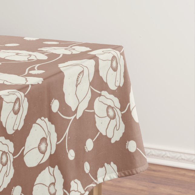 Feld der Pflückcreme auf braun Tischdecke (Beispiel)