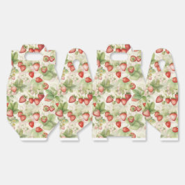 Feld der reifen, roten Erdbeeren Geschenkschachtel