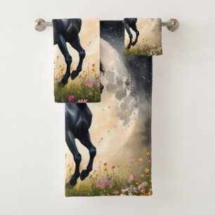 Feld der schwarzen Blume, Badhandtuch Set