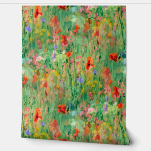 Feld der Sommerherrschaft Wiese Blumenmuster Tapete