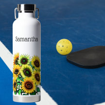 Feld der Sonnenblumen-Monogramm