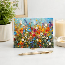 Feld der Wildblumen