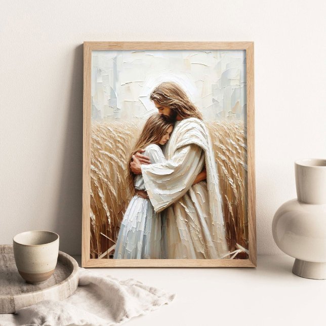 Feld des Glaubens, Christliche Malerei, Jesus umar Poster (Von Creator hochgeladen)