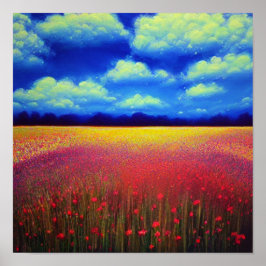 Feld des Lebensplakats Poster