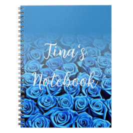 Feld für Blue Rose Notebook Notizblock