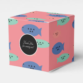 Feld für geometrisches blaues Gastgeschenk Geschenkschachtel