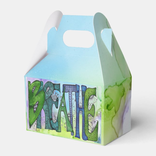 Feld "gefärbte Krawatte/Hintergrund" Leckerei Geschenkschachtel (Vorderseite)