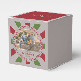 Feld "Happy Holidays" für benutzerdefinierte Foto- Geschenkschachtel