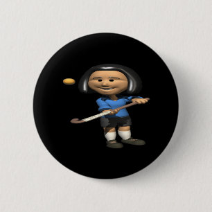Feld-Hockey-Spieler 2 Button