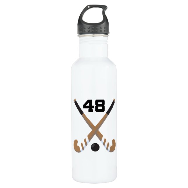 Feld-Hockey Spieler-einheitliche Zahl 48 Trinkflasche (Vorderseite)
